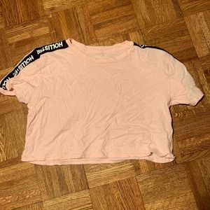 Pink Hollister Crop Top